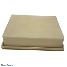 Tupperware 622 -3 Harvest Gold Sheet Cake Carrier Rectangle Container 14X10