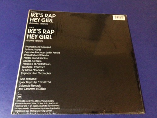 ISAAC HAYES ~ Ikes Rap/Hey Girl COLUMBIA 1986 12"" EP ~ 1. Presse 1A/1B ~ (EP) Ex - Bild 2 von 6