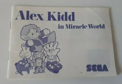 Alex Kidd Master System Notice De Jeu Alex Kidd In Miracle World - Sega Master System - État Correct Alex Kidd Miracle World Manuel