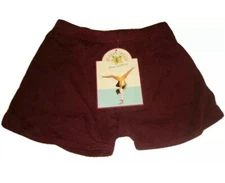 Adult Maroon Cheerleading Tennis Dance Boy Short Cut Spankie Bloomers NIP