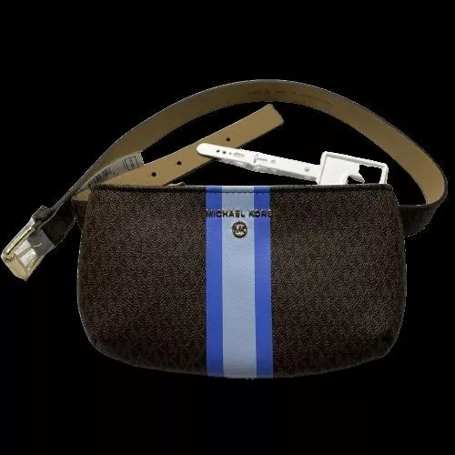 Michael kors belt womens navy sales