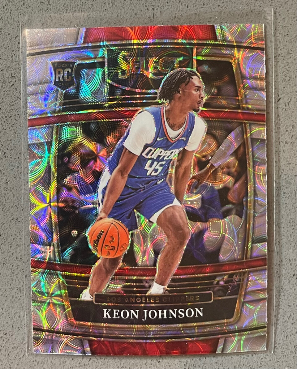 2021-22 Panini Select #40 Keon Johnson Scope Prizm Rookie Concourse Level Card