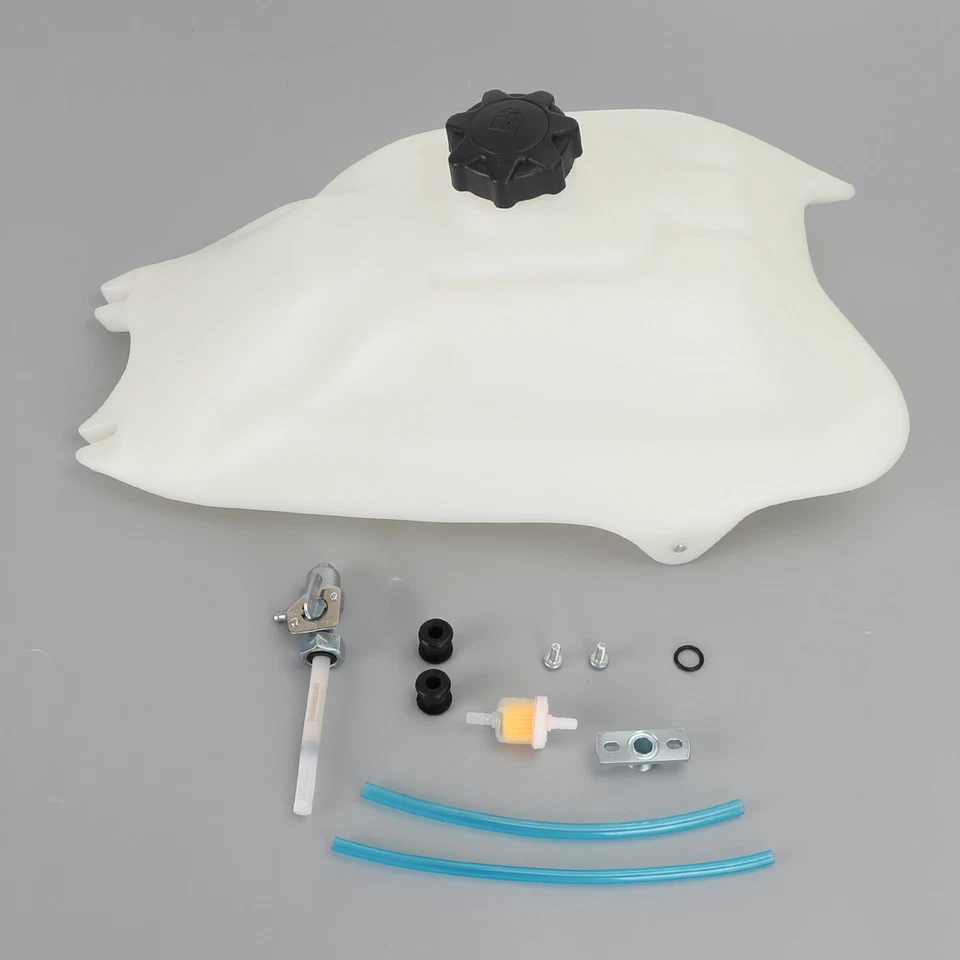 Plastic Fuel Gas Tank + Petcock + Fuel Filter For Honda TRX 200Sx 1986-1988 - Image 2 of 4