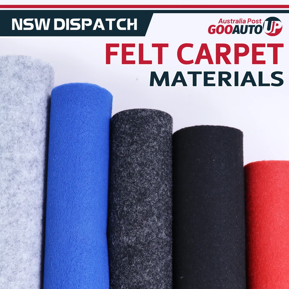 Automotive Grade Felt Fabric Carpet Underfelt Van Lining Marine Deck Restoration