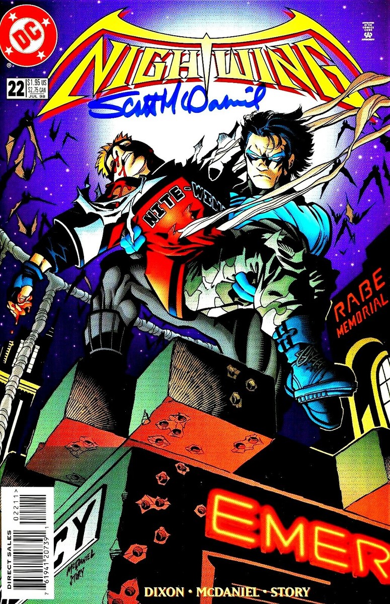 NIGHTWING #22 NITE-WING SIGNED BY ARTIST SCOTT MCDANIEL | eBay