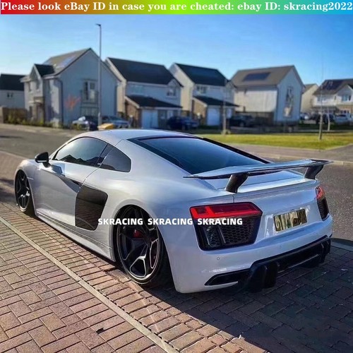 Carbon Fiber Rear Wing Trunk Blade Spoiler GT Style For Audi R8 V10 2017-2023 - Picture 3 of 20