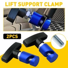2PCS Car Blue Hood Lift Rod Support Clamp Shock Prop Strut Stopper Retainer Tool