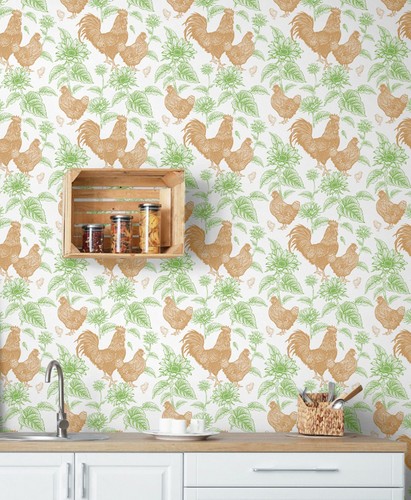 GW4013 French Farmhouse Peel & Stick Wallpaper Roll 20.5in. Wide x 18ft. Long - Picture 15 of 21