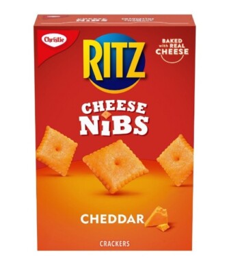 12 Boxes Of Christie Ritz Cheddar Cheese Nips/Nibs Crackers 180g each