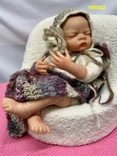 Posing Set, Blanket & Bonnet, Photo, Flower Clip, Purple/Ivory, Rose, Newborn