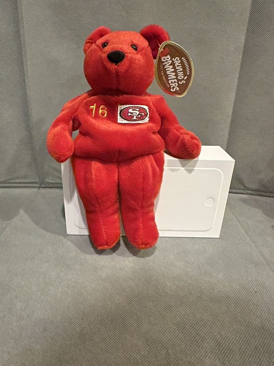 Salvino's Bammers Joe Montana Beanie Baby Style Bear 8