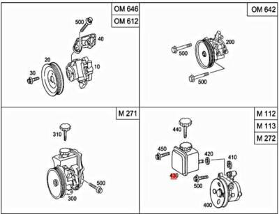 Genuine MERCEDES BBDC A207 A209 C207 C209 Oil reservoir 0004602383