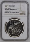 2021 UK Peter Rabbit One Ounce 1oz Silver Proof Coin NGC PR70 Ultra Cameo