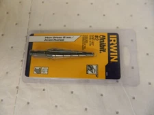 IRWIN Step Drill Bit 3/16 to 1/2″ Dia 1/4″ Shank Dia Cobalt 6 Hole Sizes 10232