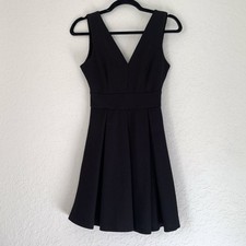 Haute Monde Dress Mini Pleated A-Line Women S Black Sleeveless Backless Zipper