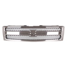 Grille For 2007-2013 Chevrolet Silverado 1500 Chrome Shell W Black Insert