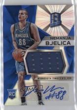 2015-16 Panini Spectra Jersey Prizms Nemanja Bjelica #116 Rookie Auto RC s7f