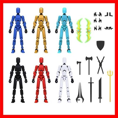T13 3D Printed Multi-Jointed Action Figure Set