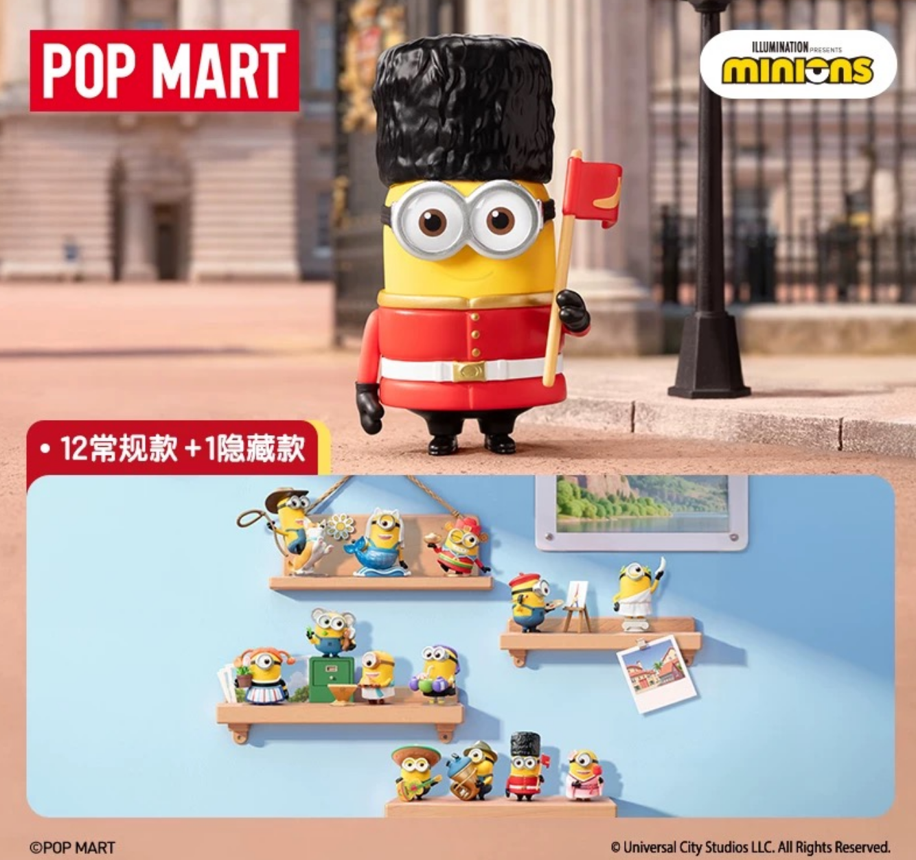 POP MART Minions World Tour Series Confirmed Blind Box Figure Authentic Gift Toy