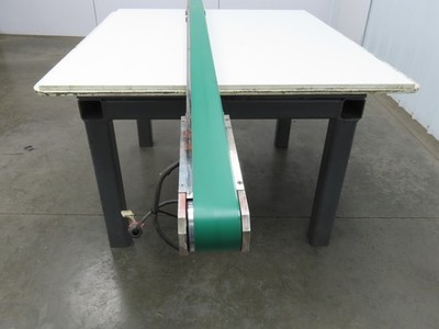 Jergens NKE Low Profile Slider Bed Flat Belt Conveyor DC End Drive 2.75'' x 98''L