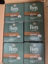 6X Peet's Coffee USDA Organic Dark Roast Keurig K-Cup Pod Alma de la Tierra 10ct