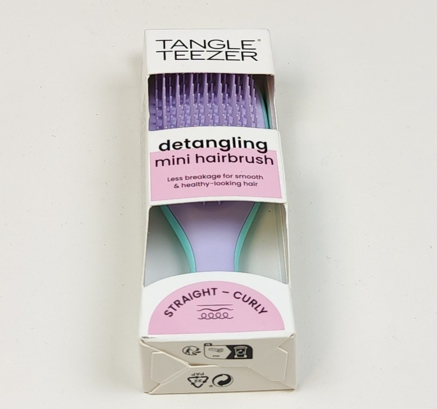 Tangle Teezer | The Mini Ultimate Detangler Hairbrush |Gentle on Wet Hair | Two-
