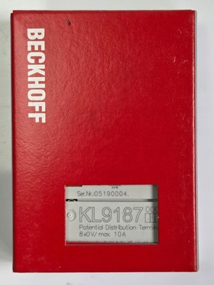 BECKHOFF KL9187 Potential Distribution Terminal K-bus 8x0V 10A PLC