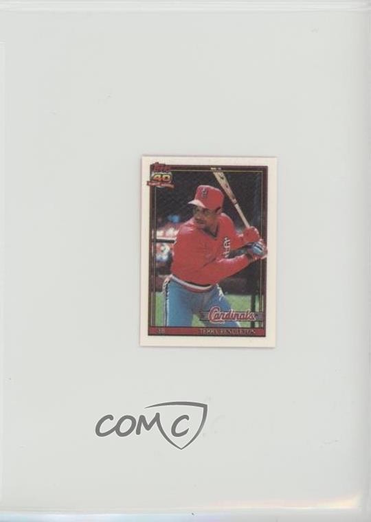 1991 Topps Micro Terry Pendleton #485 fm0
