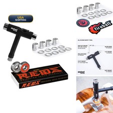 Bones Reds Bearings 8 Pack for Skateboards, Longboards, Scooters