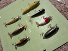 Luhr Jensen Ozark Mountain Woodchopper Topwater Popper Bait Multiple Lures Lot — photo 4