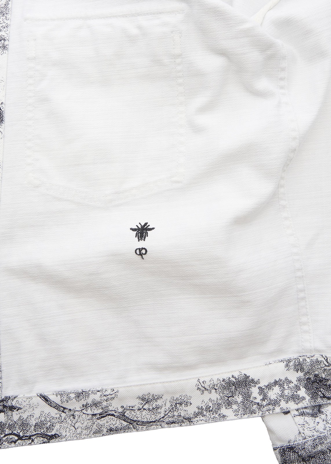 Dior Logo Button All Over Pattern Jacket White/Bl… - image 11