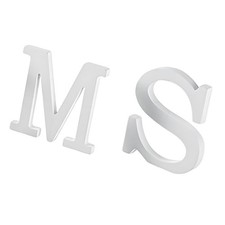 Lettre décorative en bois blanc pour cheminée de salle à manger de style