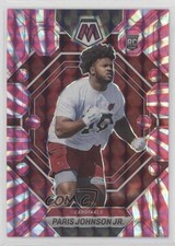 2023 Panini Mosaic Rookies Pink Swirl Prizm 7/11 Paris Johnson Jr #354 1h9h