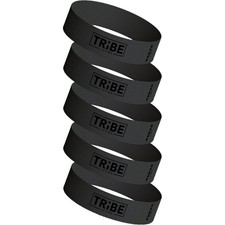 Tribe Lifting Fabric Resistance Bands for Working Out - 5 Exercise Bands Set for