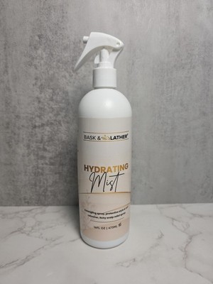 Bask & Lather Hydrating Mist Detangling Spray 16 Fl Oz New