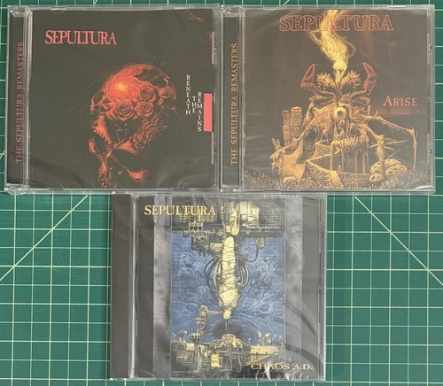 Sepultura 3 CD Lot - Beneath The Remains, Arise & Chaos A.D.  - product listing photo