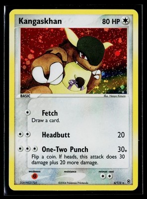 Kangaskhan #6/112 EX FireRed & LeafGreen Pokemon 2004 Holo NM