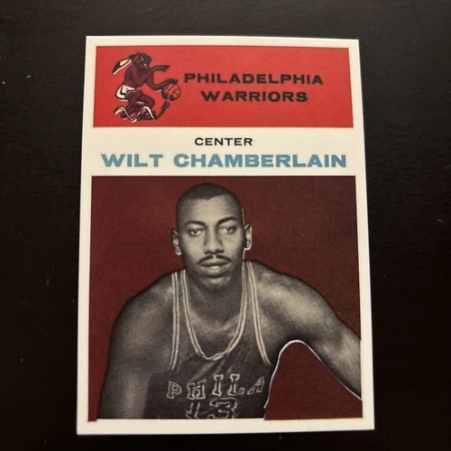 1961-62 Fleer Basketball Wilt Chamberlain Rookie Replica (Reprint) Card