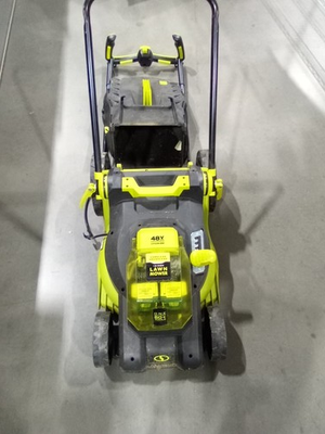 #ad Sun Joe 24V X2 16LM 48V 16quot; Brushless Lawn Mower 2x 4Ah BatteryCharger Green $250.88