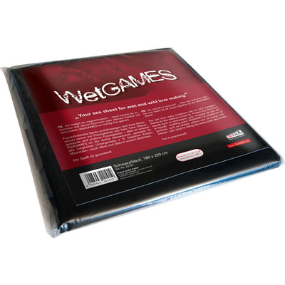 Joydivision SexMAX WetGAMES Sex-Laken 180x220 cm, schwarzes PVC NURU Bettlaken
