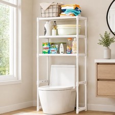 3tier Over The Toilet Storage Rack Cabinet Organizer Shelf No Drill Freestanding 3tier Over The Toilet Storage Rack Cabinet Organizer Shelf No Drill Freestanding