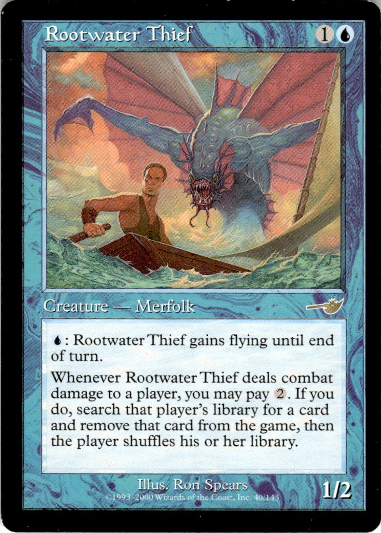 2000 Nemesis Magic The Gathering Rootwater Thief 40/143 LP