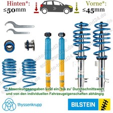 B14 Fahrwerk 30-45mm & 40-50mm Tieferlegung u.a.: Peugeot 208 I CA CC 2012-2019