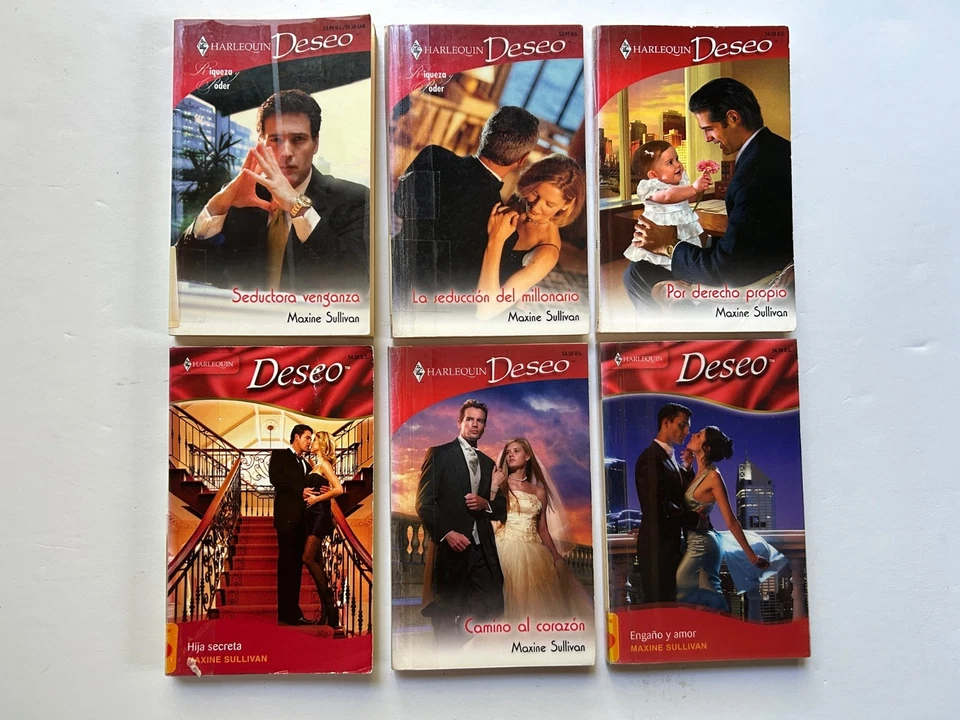 Lot of 21 SPANISH Harlequin Deseo Romance Paperback Novels - Ex-Library - Image 3 of 4