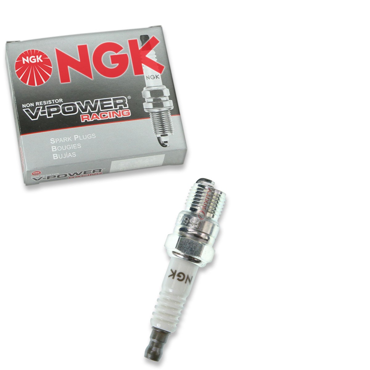 NGK 2405 R5673-6 V-Power Racing Spark Plug for V63C T20P-U BL8 BL6 AF3C 802 ry