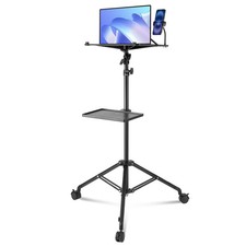 Projector Stand with Wheels, Laptop Stand Tripod Adjustable Height from 31.3 to