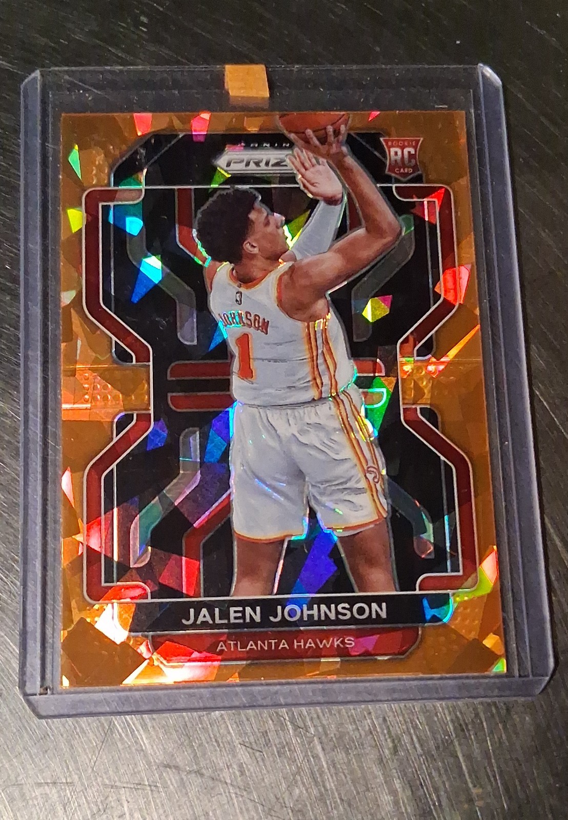 2021-22 Panini Prizm - Jalen Johnson #305 Orange Ice Prizm (RC)