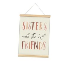 foedor Preppy Pink Poster Frames for Kids Girl Room,Sisters Make The friends 6