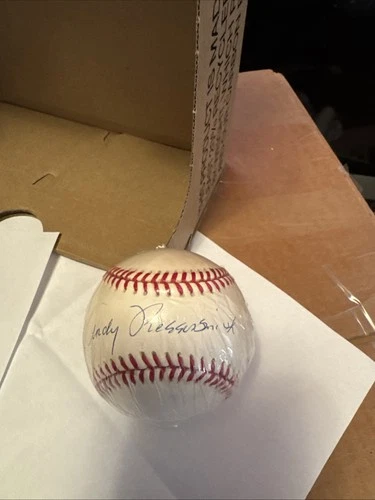 Autographed Baseball Andy (Channel) Messersmith Angels/Dodgers/Braves/Yankees