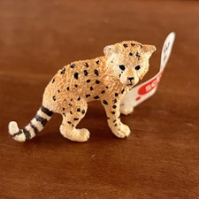 Figurine Schleich BABY GUÉPARD CUB animal sauvage africain 1,5" de haut NEUVE